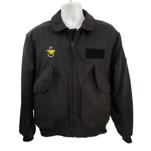 Gibson & Barnes Flight Jacket – Black – Size M – Superior Flightgear
